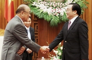 ハイ 副首相、奈良県知事と会見